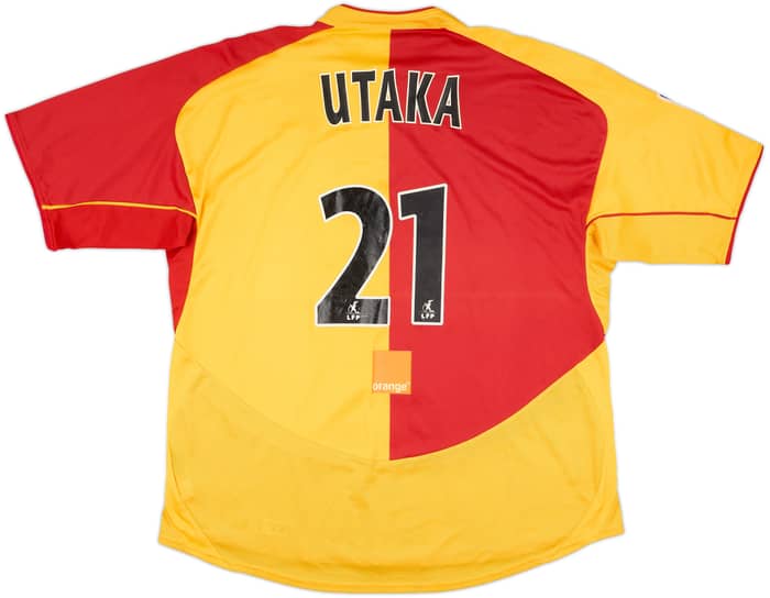 2003-04 Lens Home Shirt Utaka #21 - 6/10 - (XXL)