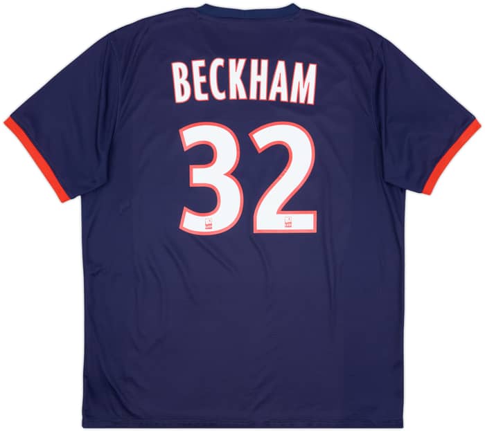 2013-14 Paris Saint-Germain Home Shirt Beckham #32 - 7/10 - (XL)