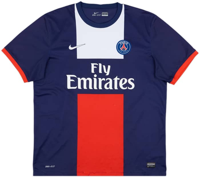 2013-14 Paris Saint-Germain Home Shirt Beckham #32 - 7/10 - (XL)