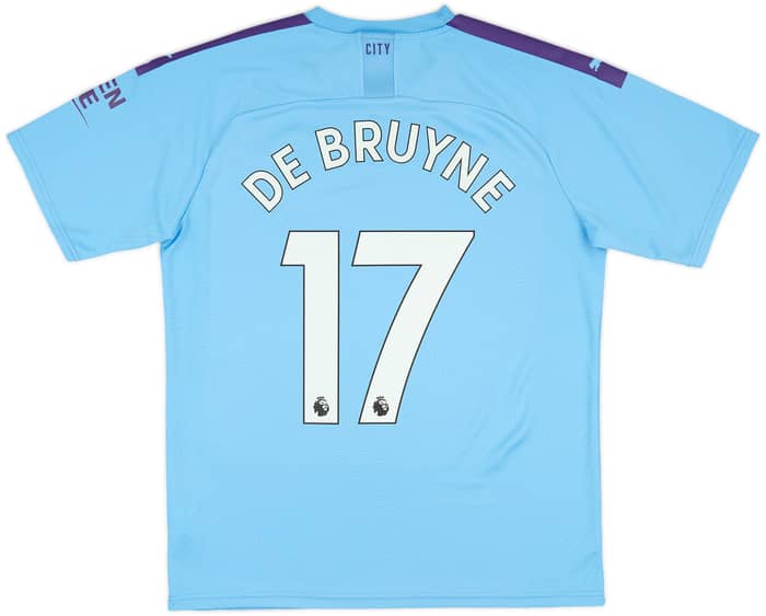 2019-20 Manchester City Home Shirt De Bruyne #17 - 8/10 - (L)