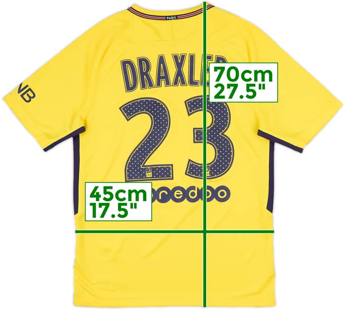 2017-18 Paris Saint-Germain Away Shirt Draxler #23 - 9/10 - (S)