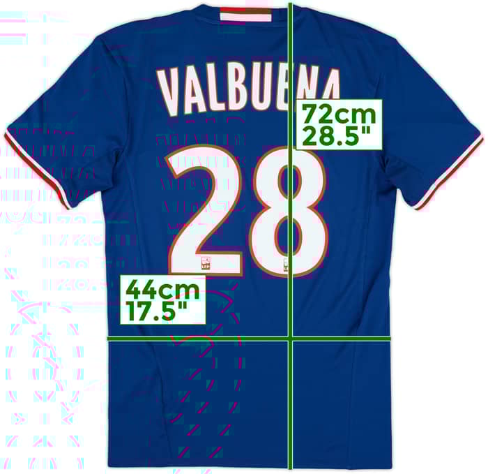 2016-17 Lyon Away Shirt Valbuena #28 - 9/10 - (XS)