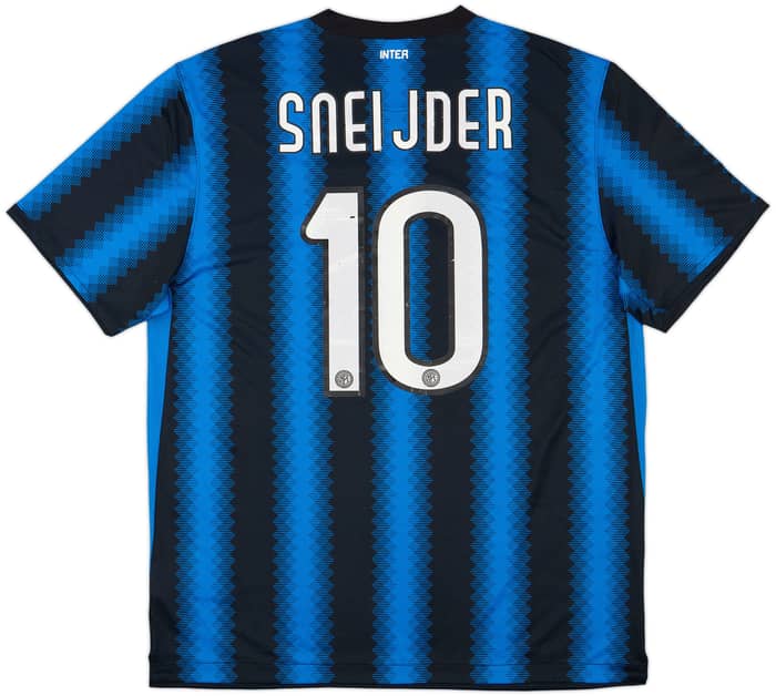 2010-11 Inter Milan Home Shirt Sneijder #10 - 5/10 - (XL)