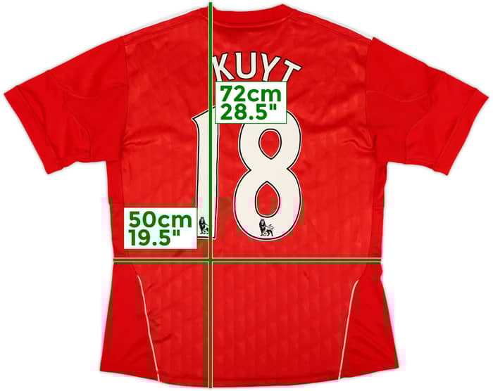 2010-12 Liverpool Home Shirt Kuyt #18 - 9/10 - (Women's L)