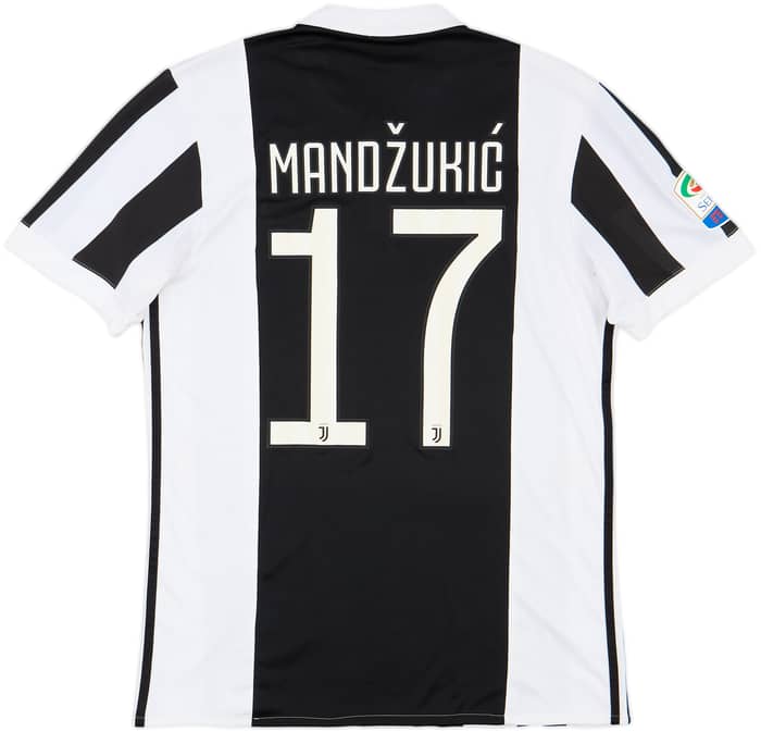 2017-18 Juventus Home Shirt Mandzukic #17 - 7/10 - (M)