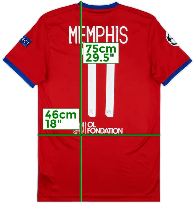 2019-20 Lyon Third Shirt Memphis #11 - 7/10 - (S)