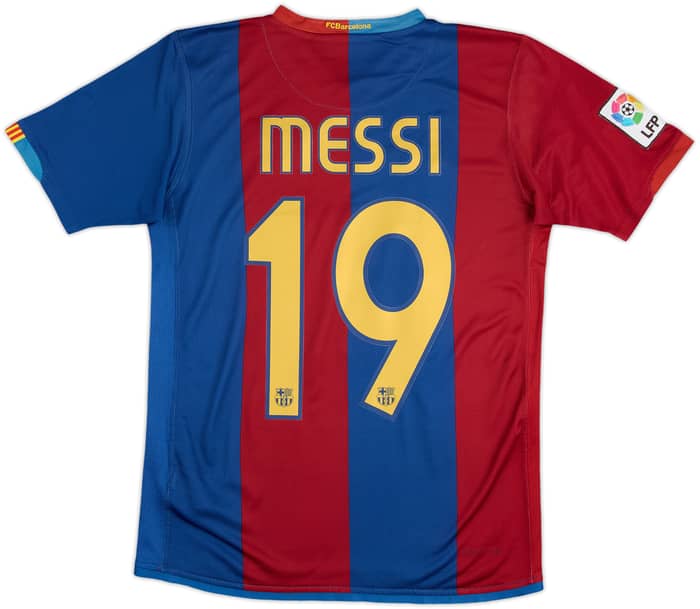 2006-07 Barcelona Home Shirt Messi #19 - 9/10 - (11-12 Years)