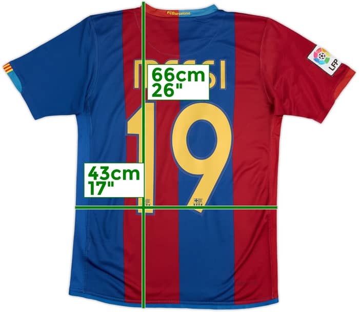 2006-07 Barcelona Home Shirt Messi #19 - 9/10 - (11-12 Years)