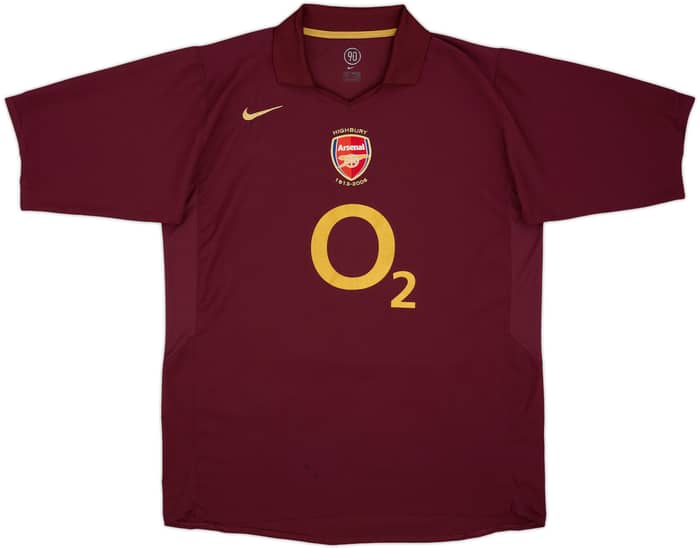 2005-06 Arsenal Home Shirt Henry #14 - 8/10 - (XL)