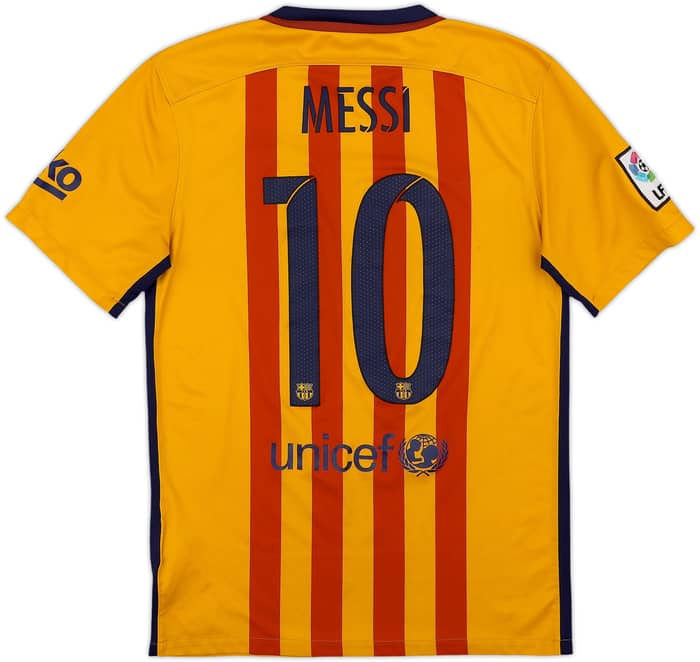 2015-16 Barcelona Away Shirt Messi #10 - 6/10 - (S)