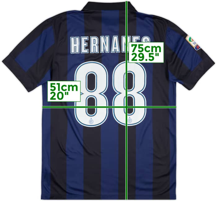 2013-14 Inter Milan Home Shirt Hernanes #88 - 8/10 - (M)
