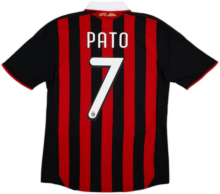 2010-11 AC Milan Home Shirt Pato #7 - 8/10 - (S)