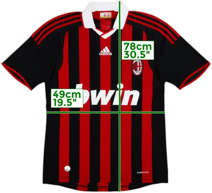 2010-11 AC Milan Home Shirt Pato #7 - 8/10 - (S)