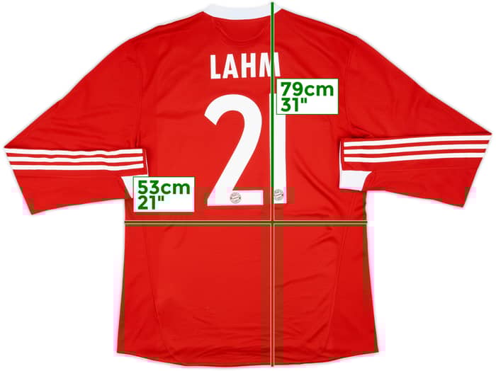 2009-10 Bayern Munich Player Issue Home L/S Shirt Lahm #21 - 10/10 - (XL)