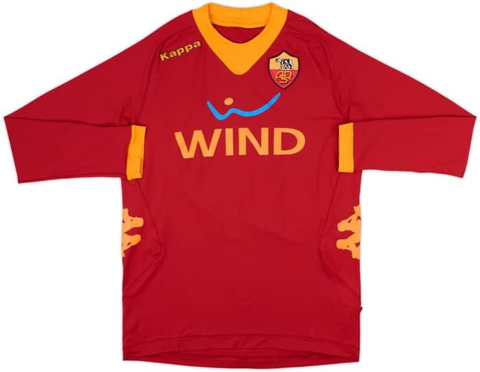 2011-12 Roma Home L/S Shirt #10 - 8/10 - (L)