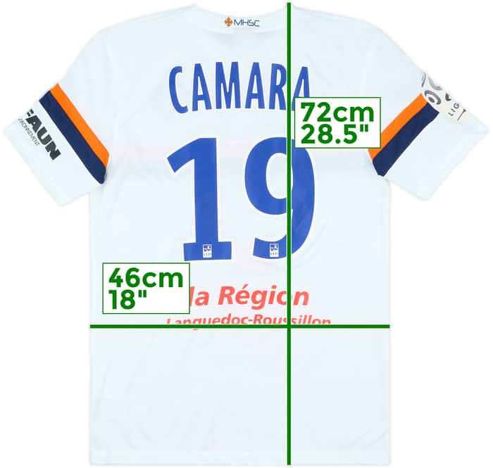 2013-14 Montpellier Away Shirt Camara #19 - 5/10 - (S)