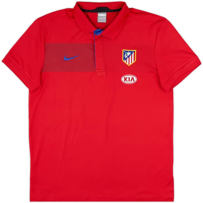 2009-10 Atletico Madrid Nike Polo Shirt - 9/10 - (L)