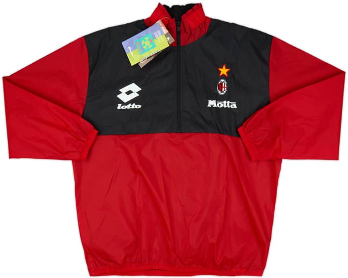 1993-94 AC Milan Lotto 1/2 Zip Windbreaker (M)