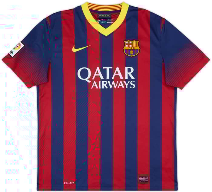 2013-14 Barcelona Home Shirt Messi #10 - 9/10 - (L)