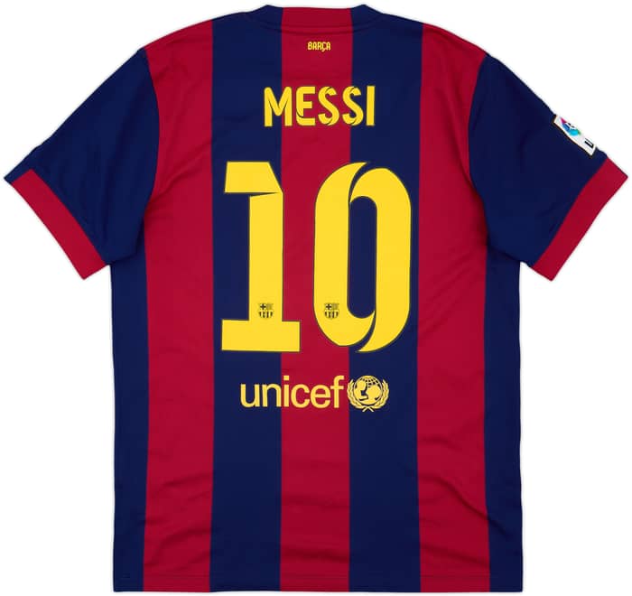 2014-15 Barcelona Home Shirt Messi #10 - 9/10 - (L)