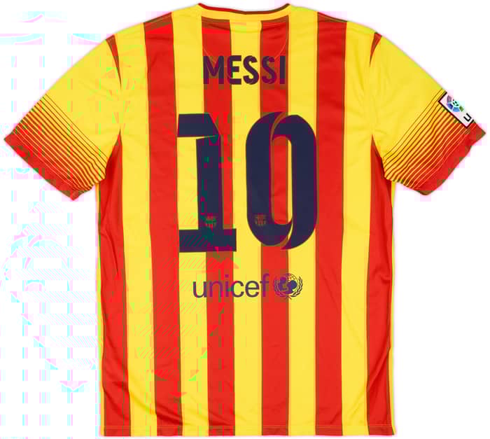 2013-15 Barcelona Away Shirt Messi #10 (L)