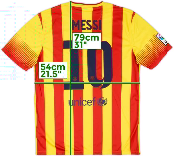 2013-15 Barcelona Away Shirt Messi #10 (L)
