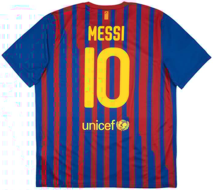2011-12 Barcelona Home Shirt Messi #10 - 7/10 - (XL)