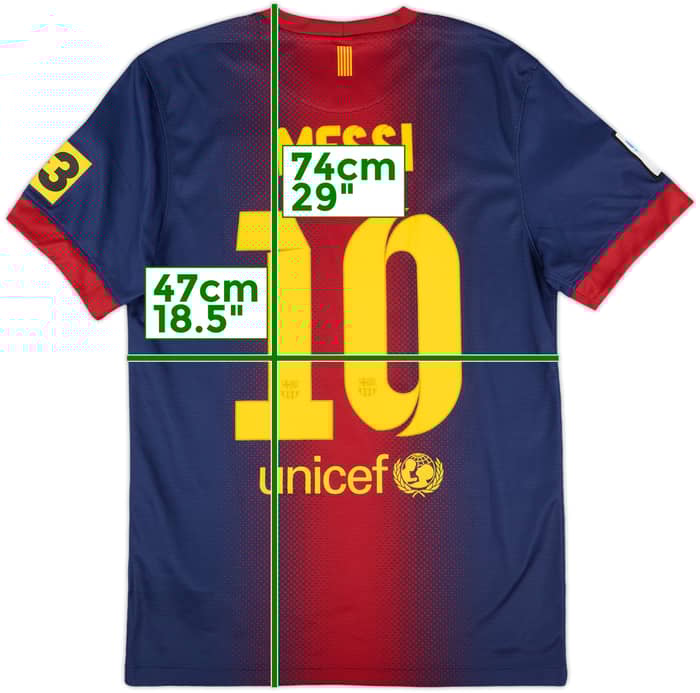 2012-13 Barcelona Home Shirt Messi #10 - 8/10 - (S)