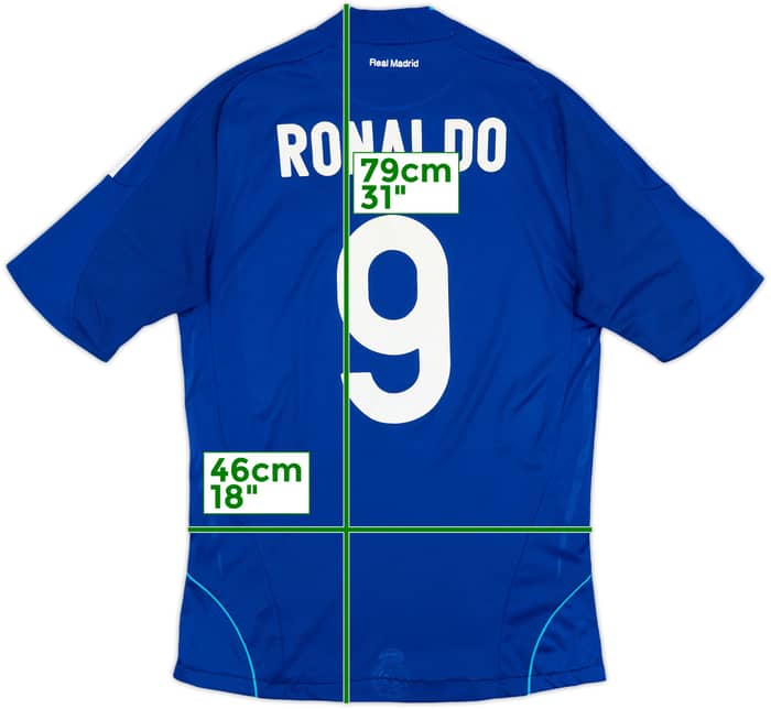 2008-09 Real Madrid Away Shirt Ronaldo #9 - 6/10 - (M)