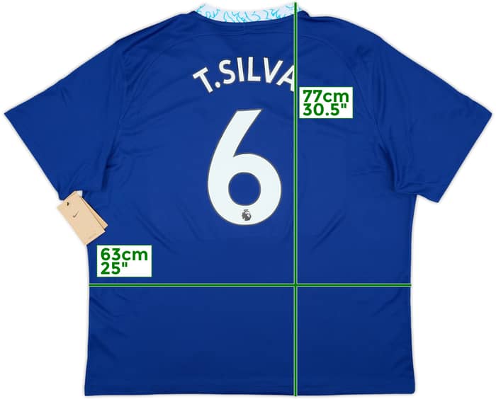 2022-23 Chelsea Home Shirt T.Silva #6 (XXL)