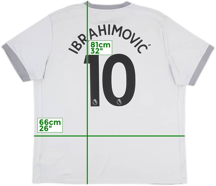 2017-18 Manchester United Third Shirt Ibrahimovic #10 - 7/10 - (XXL)