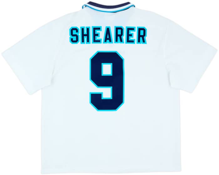 1995-97 England Home Shirt Shearer #9 - 8/10 - (XL)
