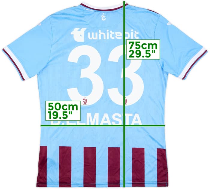 2023-24 Trabzonspor Home Shirt D.Elmasta #33 - 8/10 - (XL)