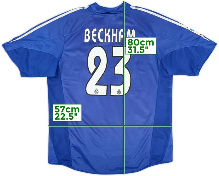 2004-05 Real Madrid Third Shirt Beckham #23 - 6/10 - (L)