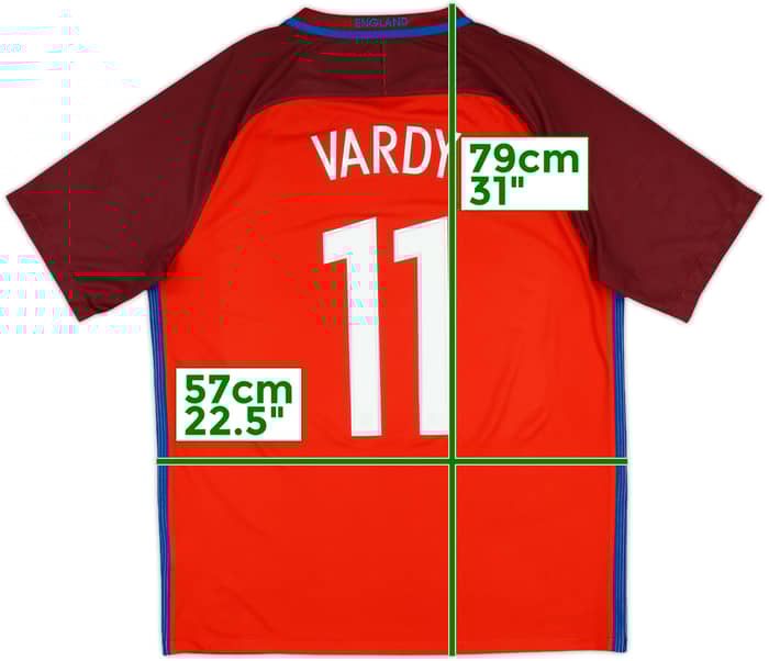 2016-17 England Away Shirt Vardy #11 - 10/10 - (L)