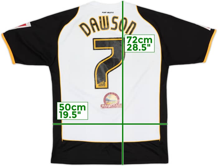 2008-10 Port Vale Home Shirt Dawson #7 - 7/10 - (M)