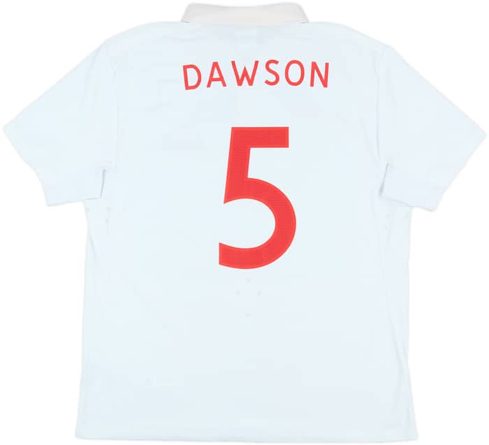2010-11 England 'World Cup South Africa 2010' Home Shirt Dawson #5 - 7/10 - (XL)