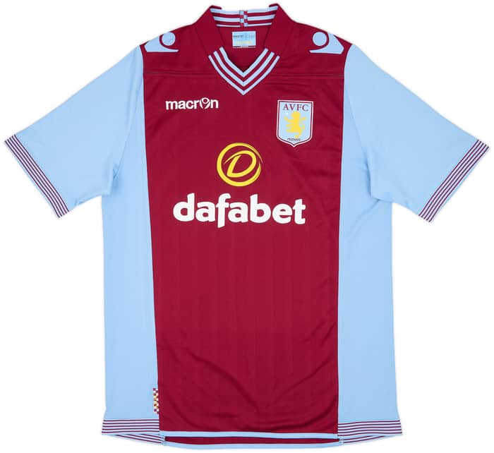 2013-14 Aston Villa Home Shirt Helenius #9 - 8/10 - (XL)