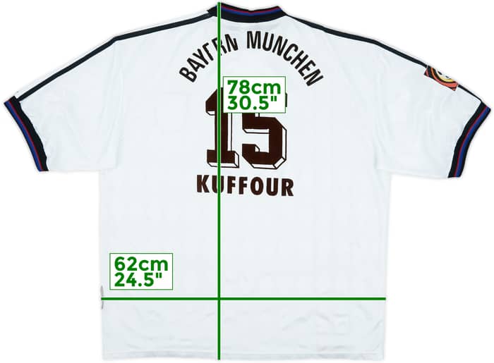 1996-98 Bayern Munich Away Shirt Kuffour #15 - 6/10 - (XXL)