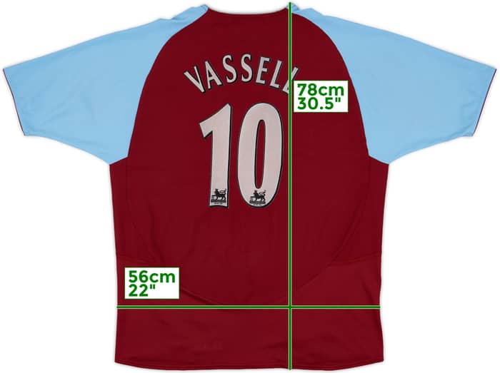 2003-04 Aston Villa Home Shirt Vassell #10 - 5/10 - (M)