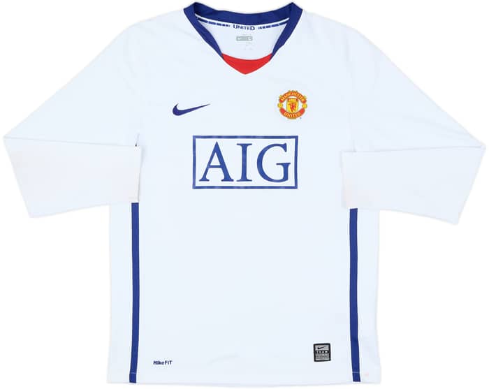 2008-10 Manchester United Away L/S Shirt Tevez #32 - 7/10 - (L.Boys)