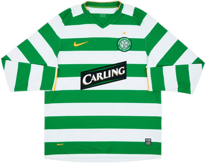 2008-10 Celtic Home L/S Shirt McManus #4 - 5/10 - (L)