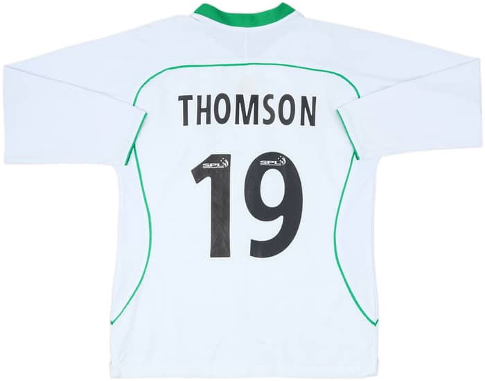 2004-05 Hibernian Away L/S Shirt Thomson #19 - 6/10 - (L)