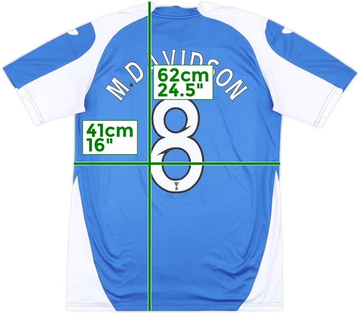 2012-13 St Johnstone Home Shirt M.Davidson #8 - 7/10 - (S)