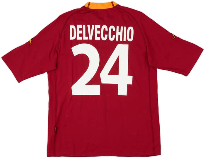 2000-01 Roma Home Shirt Delvecchio #24 - 6/10 - (XL)