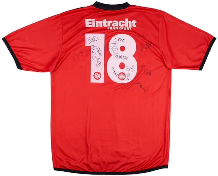2005-06 Eintracht Frankfurt Match Issue Squad Signed Home Shirt #18