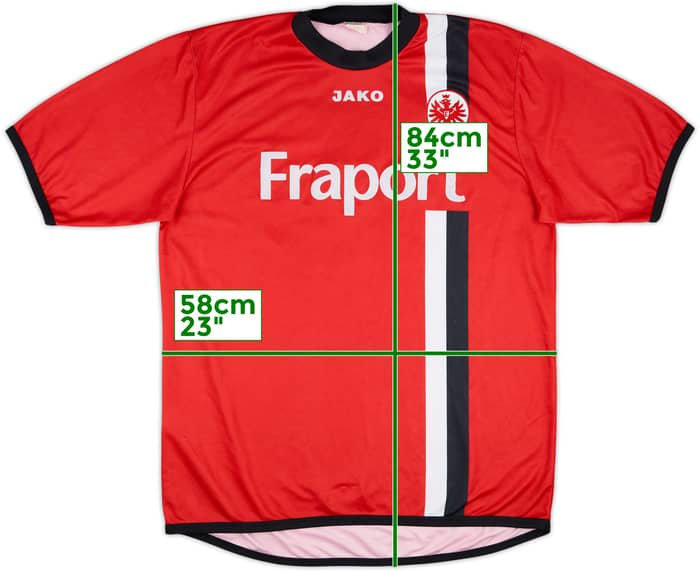 2005-06 Eintracht Frankfurt Match Issue Squad Signed Home Shirt #18
