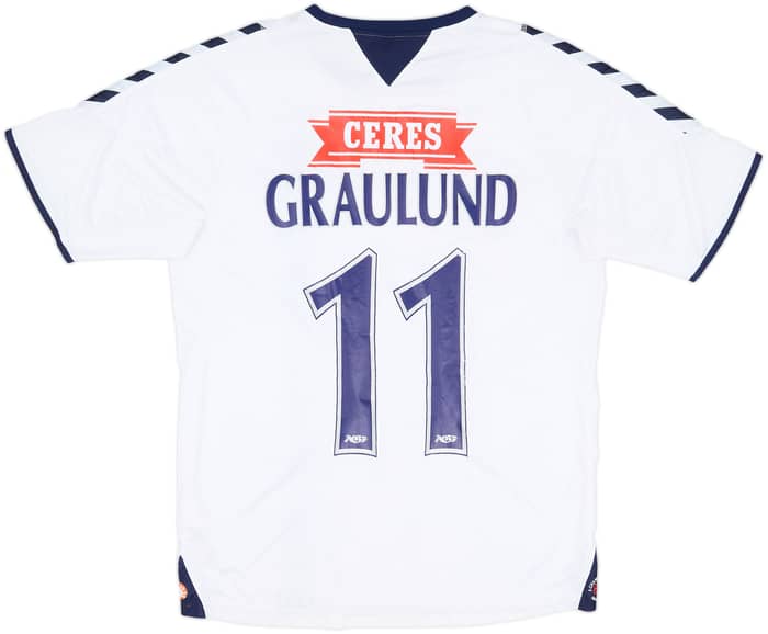 2010-11 AGF Aarhus Home Shirt Graulund #11 - 7/10 - (L)