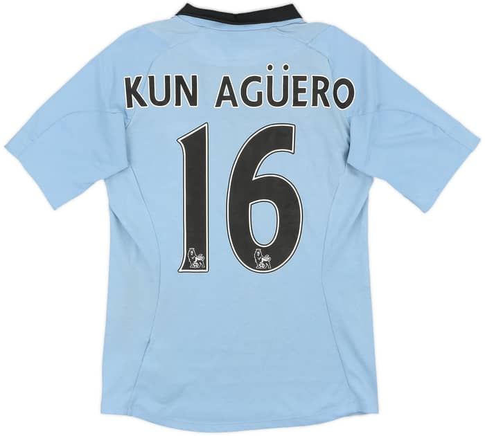 2012-13 Manchester City Home Shirt Kun Aguero #16 - 4/10 - (S)