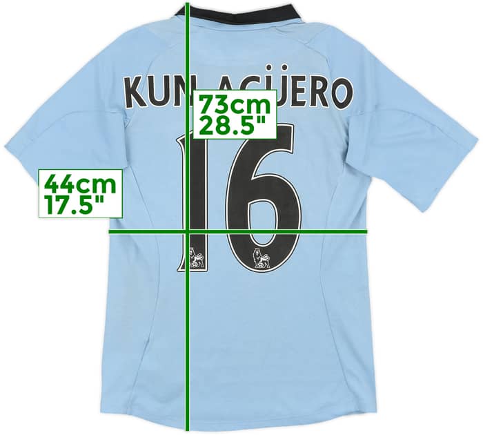 2012-13 Manchester City Home Shirt Kun Aguero #16 - 4/10 - (S)